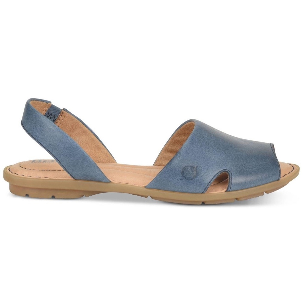 BOC Blue leather sling back sandals